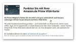 Amazon VISA Karte - Werbeversprechen